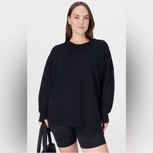 Sweaty Betty After Class longline Sweatshirt Black